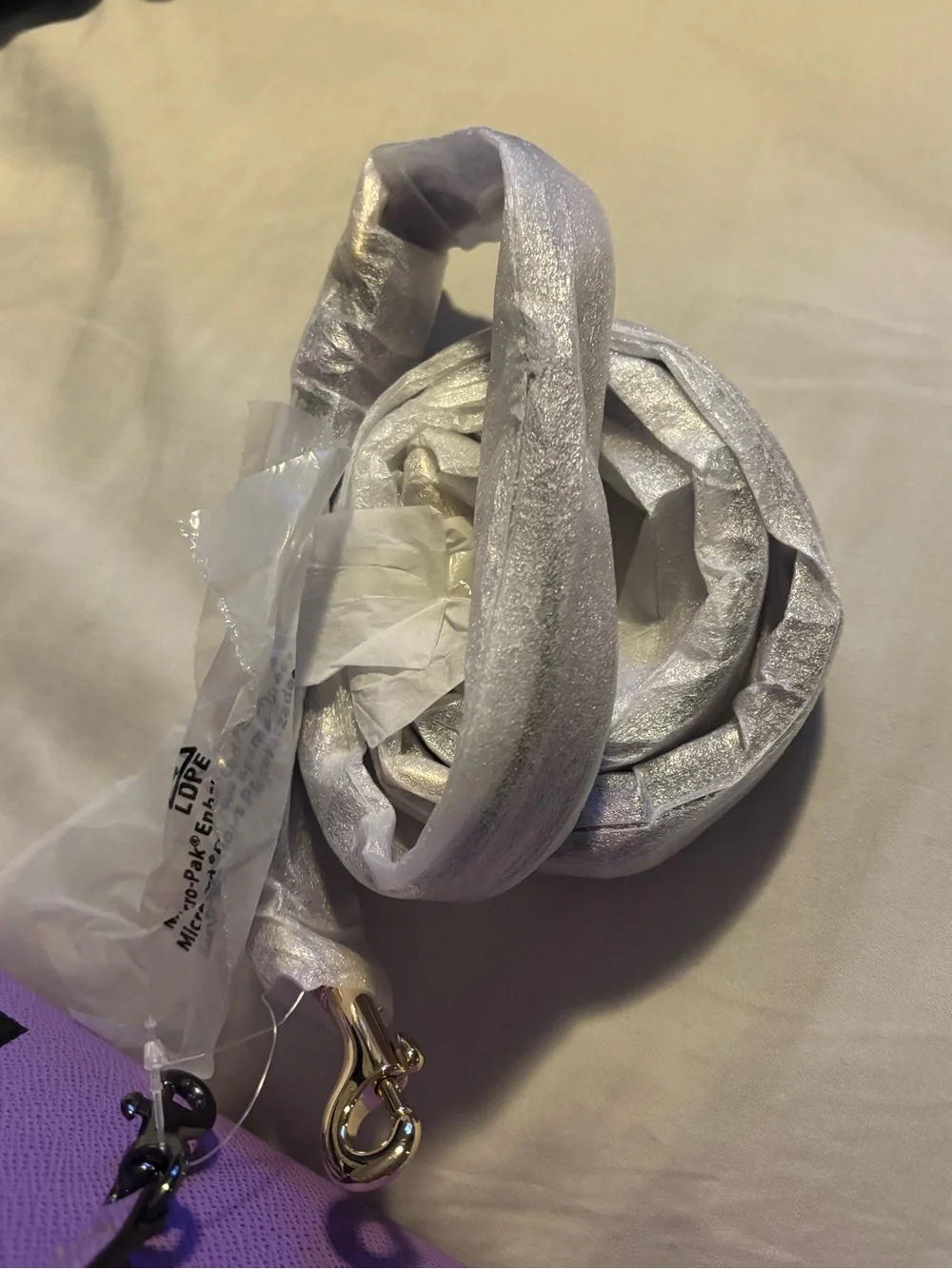 Dooney & Bourke Lavender Purple Pebbled Leather Crossbody - Picture 6 of 7